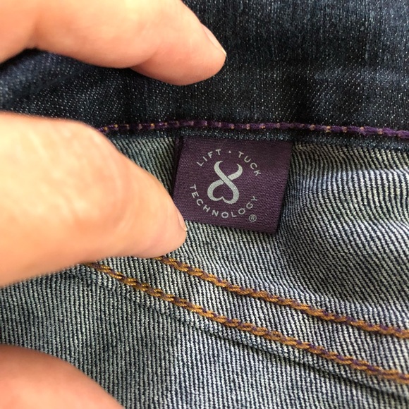 NYDJ Jeans Lift Tuck  Rhinestone Pocket Sz 4 - Picture 7 of 8